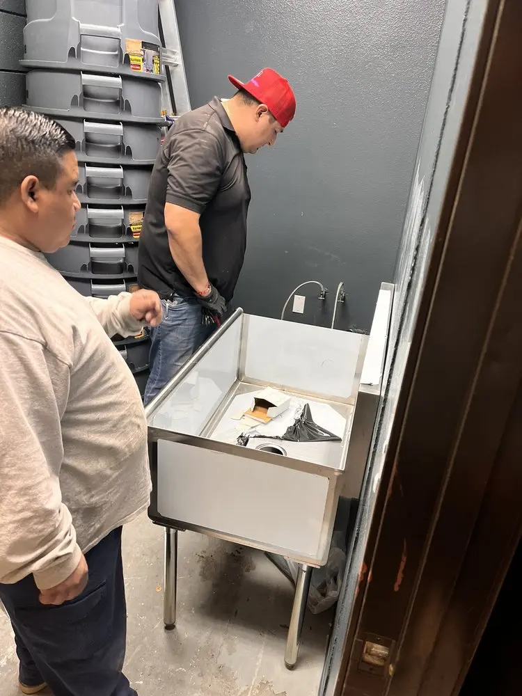 Commercial plumbing and sink installation in Taos